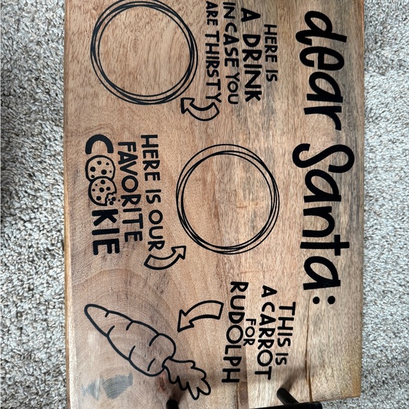 Wooden Santa Treat Board - Picture 1 of 1